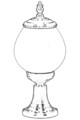 Lampa de exterior, Avonni, 685AVN1281, Plastic ABS, Alb/Negru