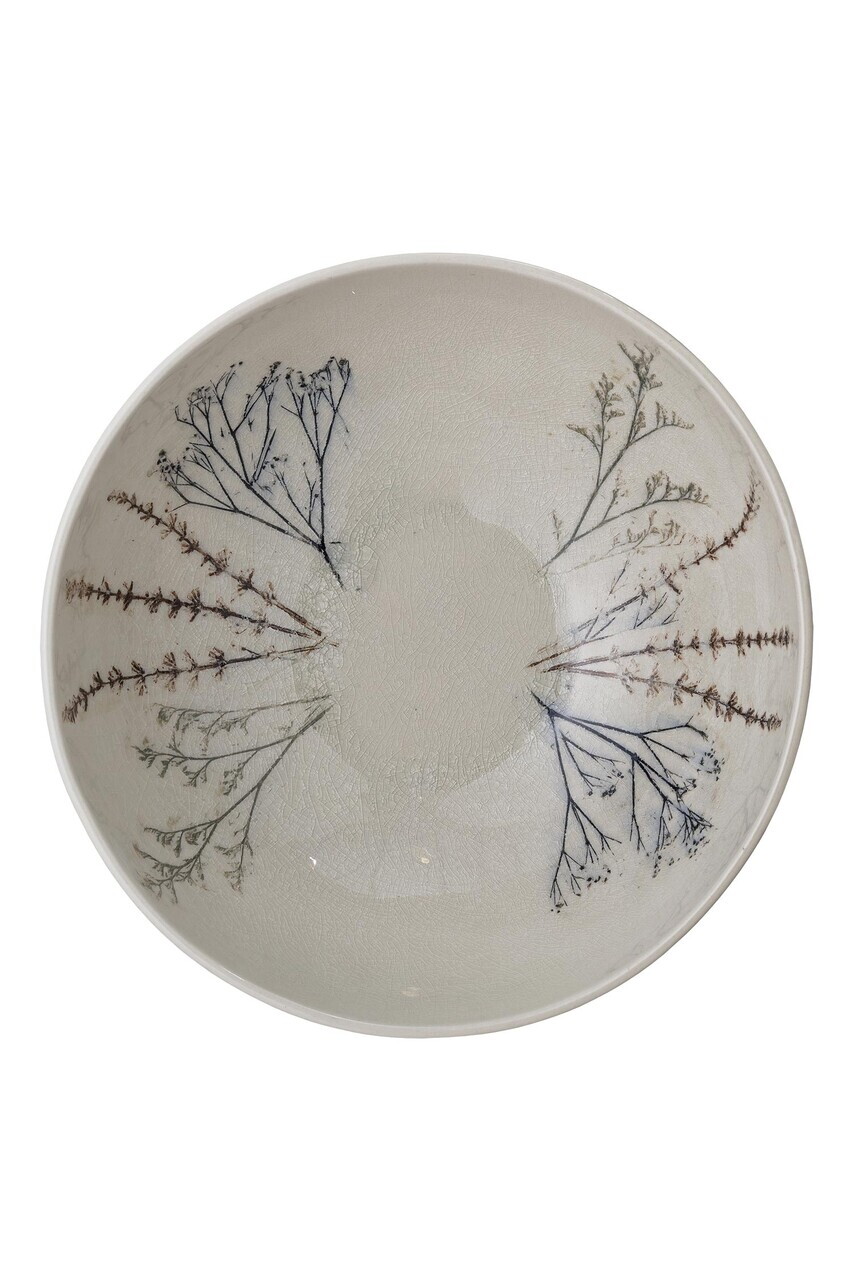 Bol salata, Bloomingville, Bea, 30.5x11 cm, 3.5 L, ceramica, natural - imagine 4