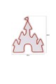 Decoratiune luminoasa LED, Castle, Benzi flexibile de neon, DC 12 V, Albastru