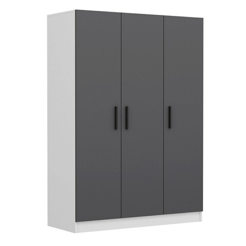 Dulap pentru haine, Minerva, Kale Anthracite, 135x190x52 cm, PAL, Antracit
