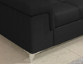 Coltar extensibil stanga 4 locuri ELTAP, ERI-42, Eridano, 275x202x88 cm, lemn/poliester, negru