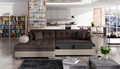 Coltar extensibil stanga 4 locuri, ELTAP, Sorento, 296x194x78 cm, lemn/poliester, maro/bej