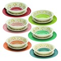 Serviciu de masa 18 piese, Louise Daisy, Tognana, ceramica, multicolor