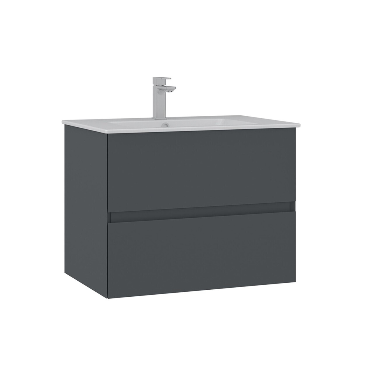 Dulap de baie cu chiuvetă, Hanah Home, Nest 71 v2, Antracit mat — imaginea 3