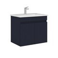Dulap de baie cu chiuvetă, Hanah Home, Tivoli 65, Albastru marin mat