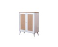 Bufet, Wolina, Mount, 90x105x41 cm, MDF , Alb / Stejar
