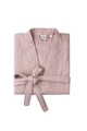 Halat de baie unisex, DC Home, Kimono, Bumbac, Roz pudra