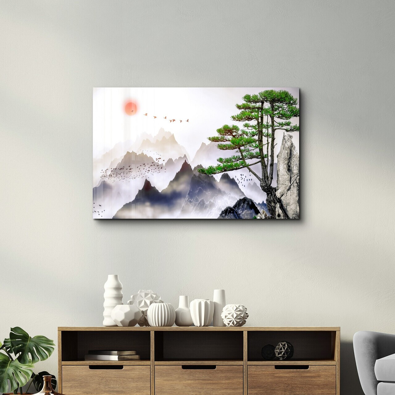 Tablou decorativ, CAM-1019, Dimensiune: 35 x 55 cm, Multicolor — imaginea 2