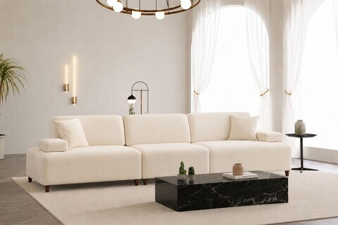 Canapea cu 4 locuri, Atelier del Sofa, 560ARE5355, Crem