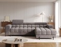 Coltar extensibil dreapta 3 locuri ELTAP, RT-04AU, Felro, 285x181x93 cm, lemn/poliester, gri