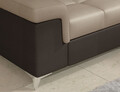 Coltar extensibil stanga 4 locuri ELTAP, ERI-49, Eridano, 275x202x88 cm, lemn/poliester, maro deschis/maro inchis
