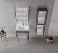 Dulap de baie cu chiuvetă, Hanah Home, Arno 65, Antracit
