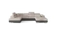 Coltar extensibil stanga 6 locuri ELTAP, Rod-54, Rodrigo, 345x202x90 cm, lemn/poliester, gri/gri inchis