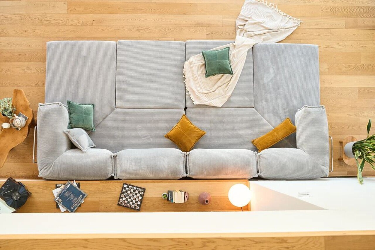 Coltar, Atelier del Sofa, 118FVL1405, Tesatura plus reiata, Gri deschis - view 10