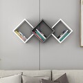 Raft de perete, Inarch, Galaxy, 102x42x20 cm, PAL, Alb / Antracit