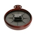 Ceas de perete Vintage Port, Versa, 22x28 cm, metal, rosu