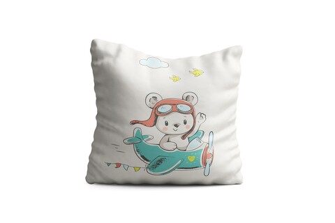 Perna decorativa teddy, oyo kids, 43x43 cm, poliester, multicolor