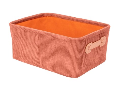 Cos depozitare, wenko, anela, 27.6 x 12 x 20 cm, poliester, roz