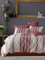 Lenjerie de pat dubla, Rome - White, EnLora Home, 70% bumbac/30% poliester