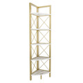 Corp biblioteca, Retricy, Remo, 30.5x33x160 cm, PAL, Auriu