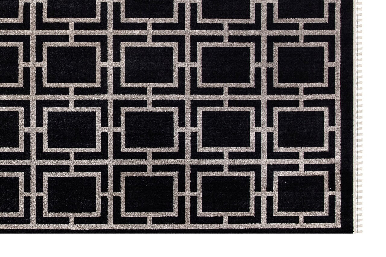 Covor, 53078 Amour, 118x180 cm, Poliester, Alb/Negru - 2 | YEO