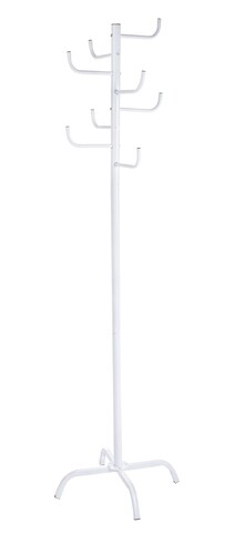 Cuier claude, bizzotto, 50x50x175 cm, otel, alb