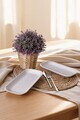 Set platouri servire, Hermia, 275KRM2655, 26 cm, 2 piese, Alb