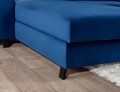 Coltar extensibil stanga 4 locuri ELTAP, Mari-71, Mariall, 288x200x92 cm, lemn/poliester, albastru
