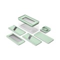Mandolina legume si fructe 4 in 1, Brabantia, Tasty+, 22x11x10.5 cm, plastic, verde jad