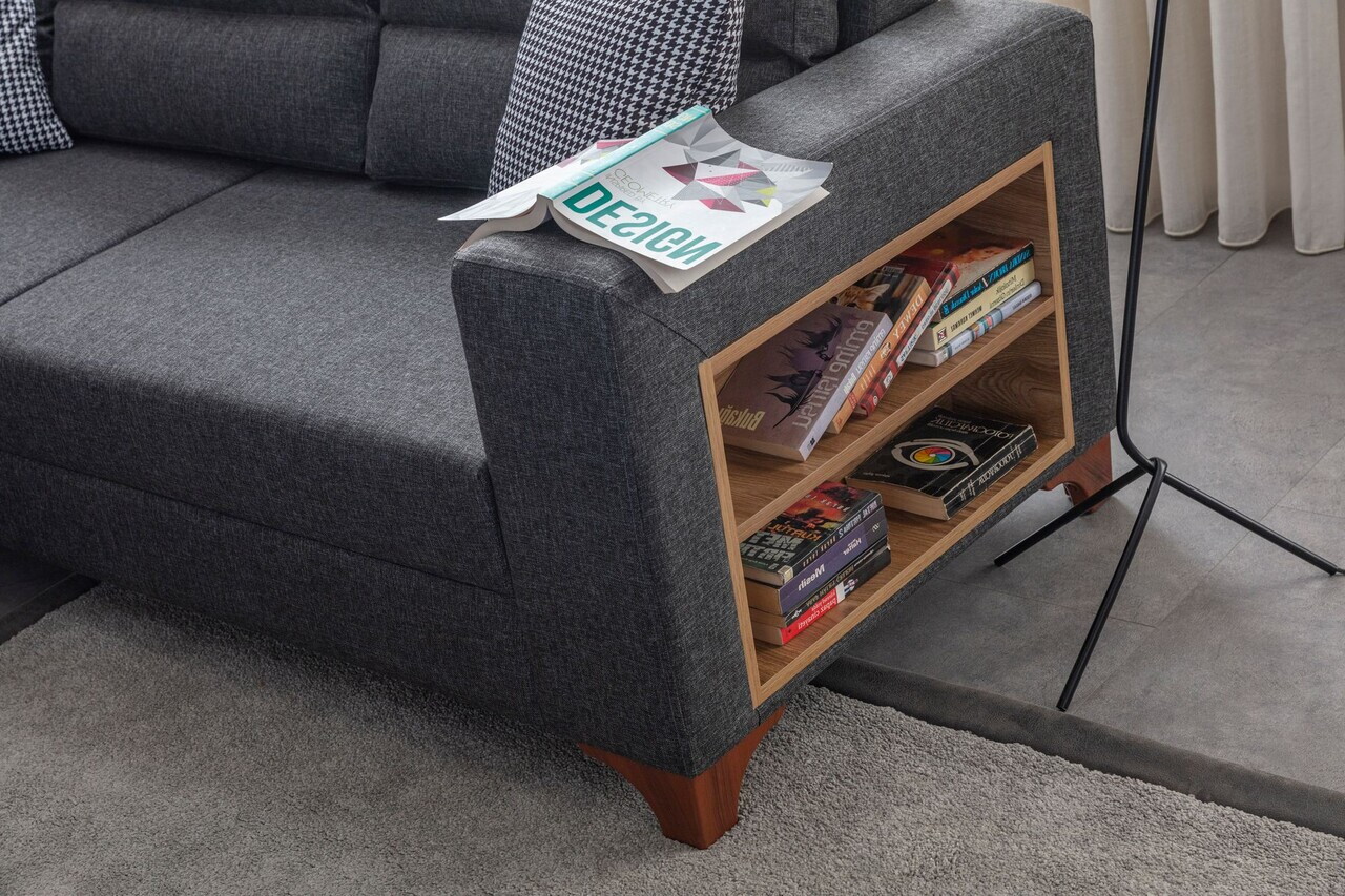 Coltar, Atelier del Sofa, 752EST1390, Lemn de carpen/PAL melaminat, Antracit - view 6