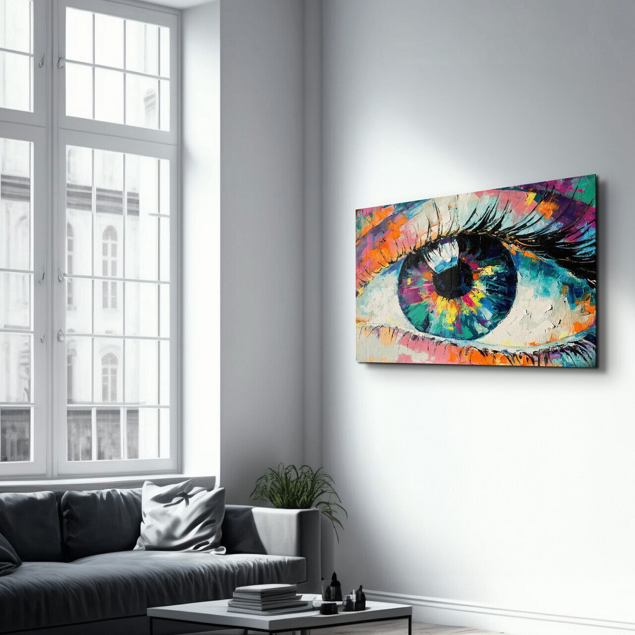Tablou decorativ, CAM-5047, Dimensiuni: 46 x 72 cm, Multicolor — imaginea 4