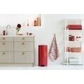 Cos de gunoi cu pedala, Brabantia, Icon Red, 30 L, inox, rosu