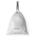 Set 40 saci de gunoi, Brabantia, PerfectFit, marimea M, 60 L, nailon, alb