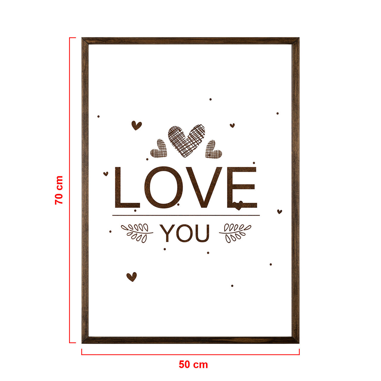 Tablou decorativ, TD057, Lemn, Desenat manual, Natural