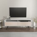 Comoda TV, Zena Home, Flay, Alb / Bej