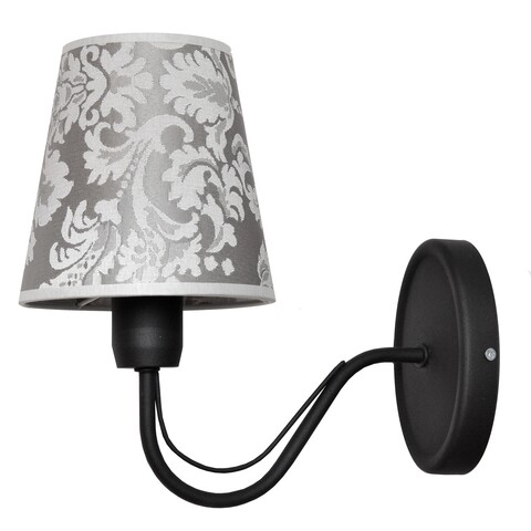 Aplica de perete Malbo II, Helam, 26 x 25 cm, 1 x E27, 60W, negru/gri
