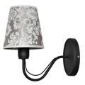 Aplica de perete Malbo II, Helam, 26 x 25 cm, 1 x E27, 60W, negru/gri
