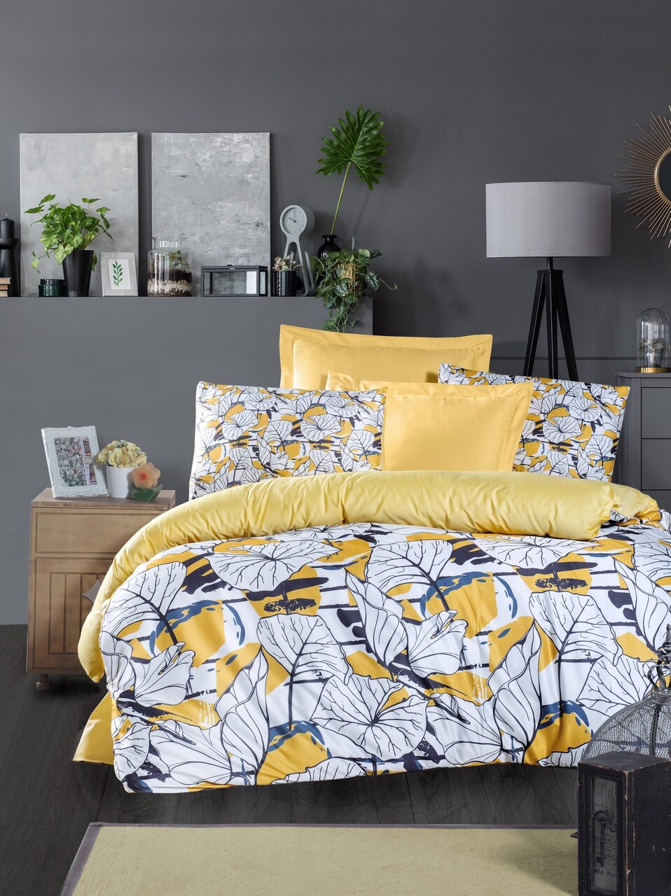 Lenjerie de pat pentru o persoana, Cassie, Pearl Home, Poliester Satinat
