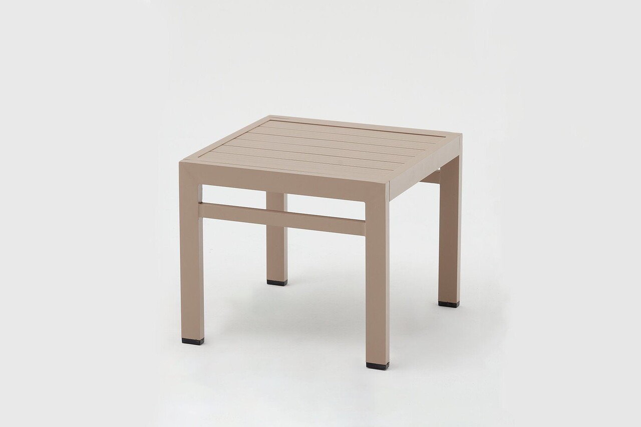 Set sezlong si masuta de gradina 2 piese, Clara, Asos, Poliester tesut cu vinil, Bej - 2 | YEO