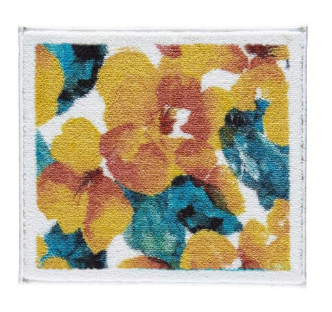 Covoraș de baie, confetti, interlace, 50x57 cm, poliamida, lila