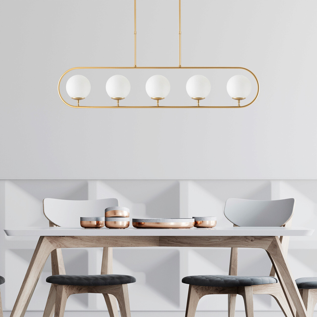 Lustra, Fulgor, 942FLG1143, Metal, Auriu - 1 | YEO