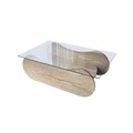 Masuta de cafea, Neostill, Brise, Travertin / Transparent