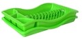 Scurgator de vase cu tava Vanora, 45 x 27 cm, plastic, verde