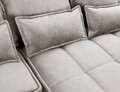 Coltar extensibil dreapta 4 locuri ELTAP, RT-18REL, Campo, 265x196x88 cm, lemn/poliester, bej deschis