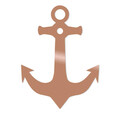 Decoratiune de perete, Anchor, Metal, Dimensiune: 36 x 50 cm, Cupru