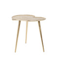 Masuta de cafea Toire, Homla, 42x42x42 cm, metal, auriu