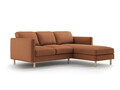Coltar dreapta 3 locuri, Eden, Micadoni, 223x150x90 cm, catifea, miere