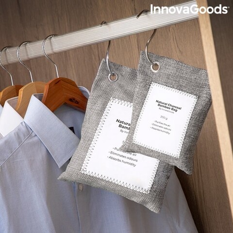 Set de pungi de purificare a aerului cu carbon activ Bacoal InnovaGoods 2 piese Accesorii