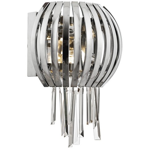 Aplica de perete, ap-1809-2k, aurora, 35 x 20 x 45 cm, 2 x e27, 60w, crom