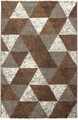 Covor Hugh Triangle, Decorino, 160x235 cm, polipropilena, maro